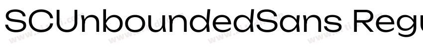 SCUnboundedSans Regu字体转换